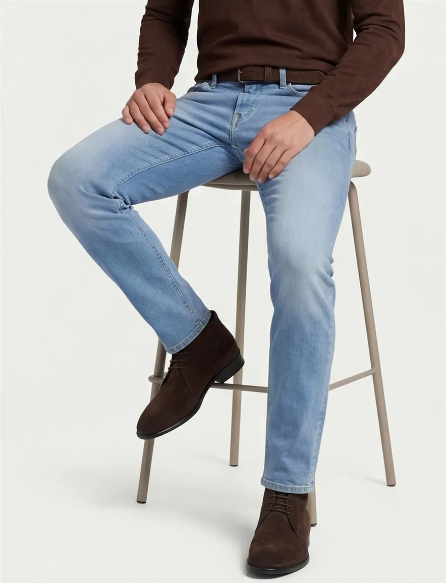 blauwe jeans Replay Grover regular fit denim