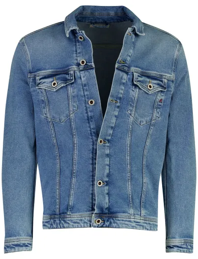 Replay Spijkerjack Replay blauw met knoop