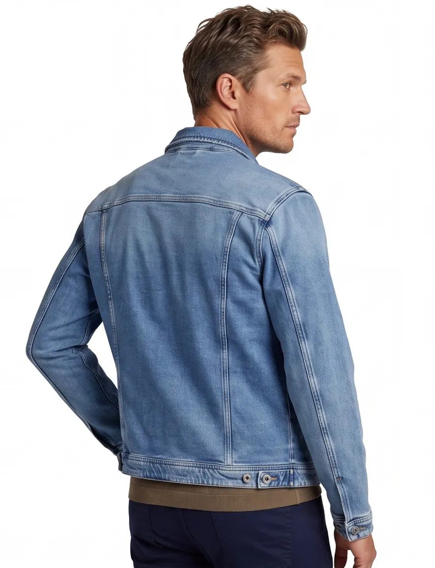 Spijkerjack Replay blauw met knoop