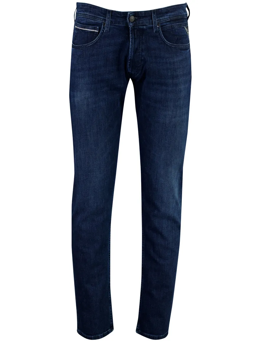 Replay Grover broek donkerblauw gemeleerd