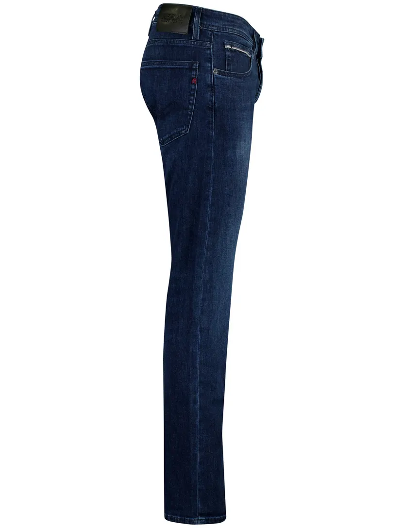 Broek Replay Grover donkerblauw gemeleerd