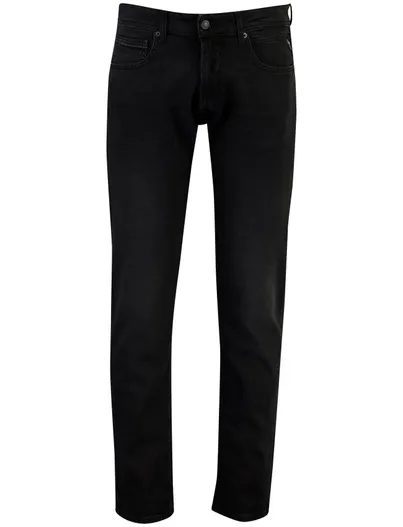 Replay Replay Grover broek zwart gemeleerd
