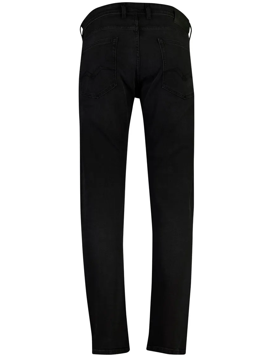 Replay Grover broek zwart gemeleerd
