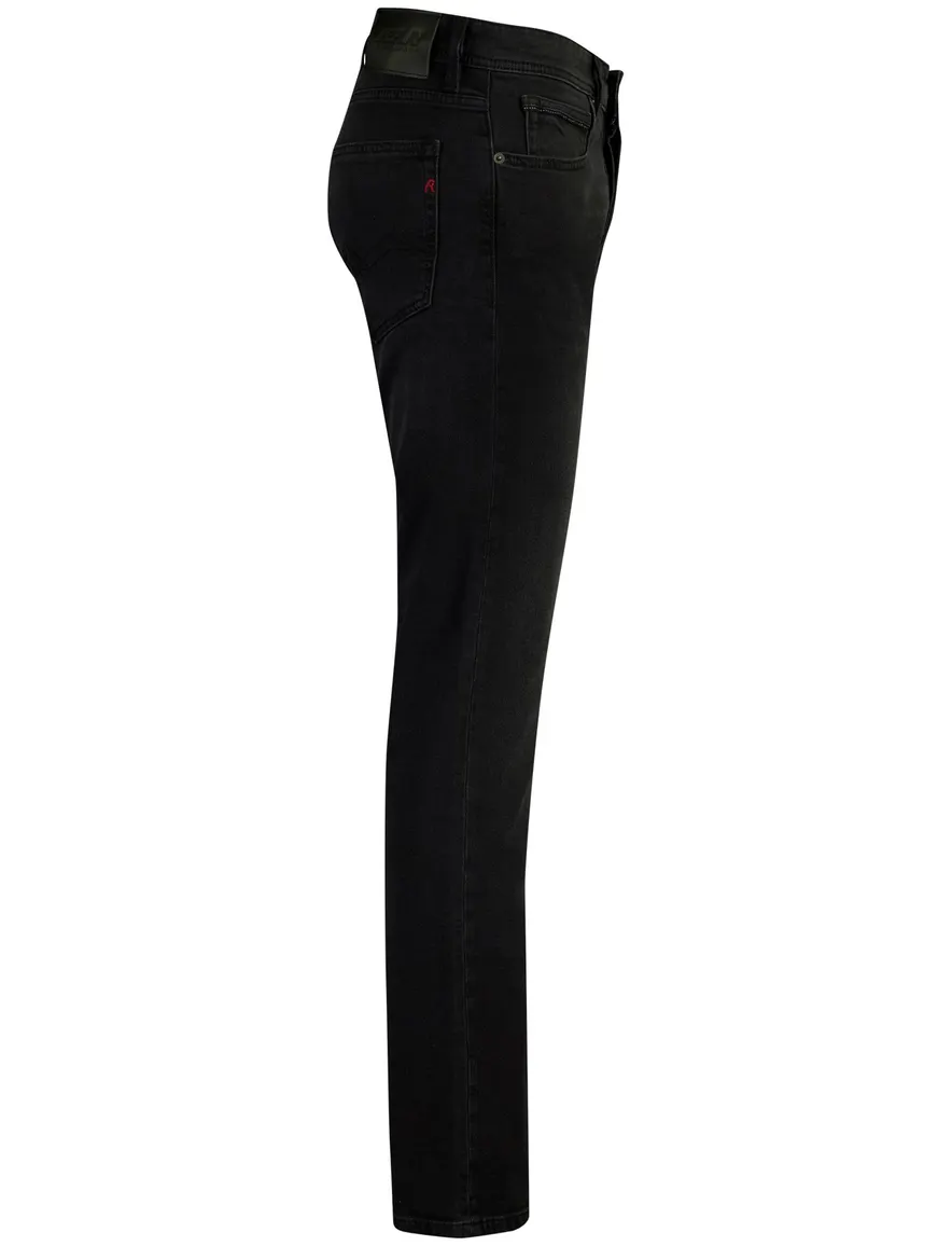 Replay Grover broek zwart gemeleerd