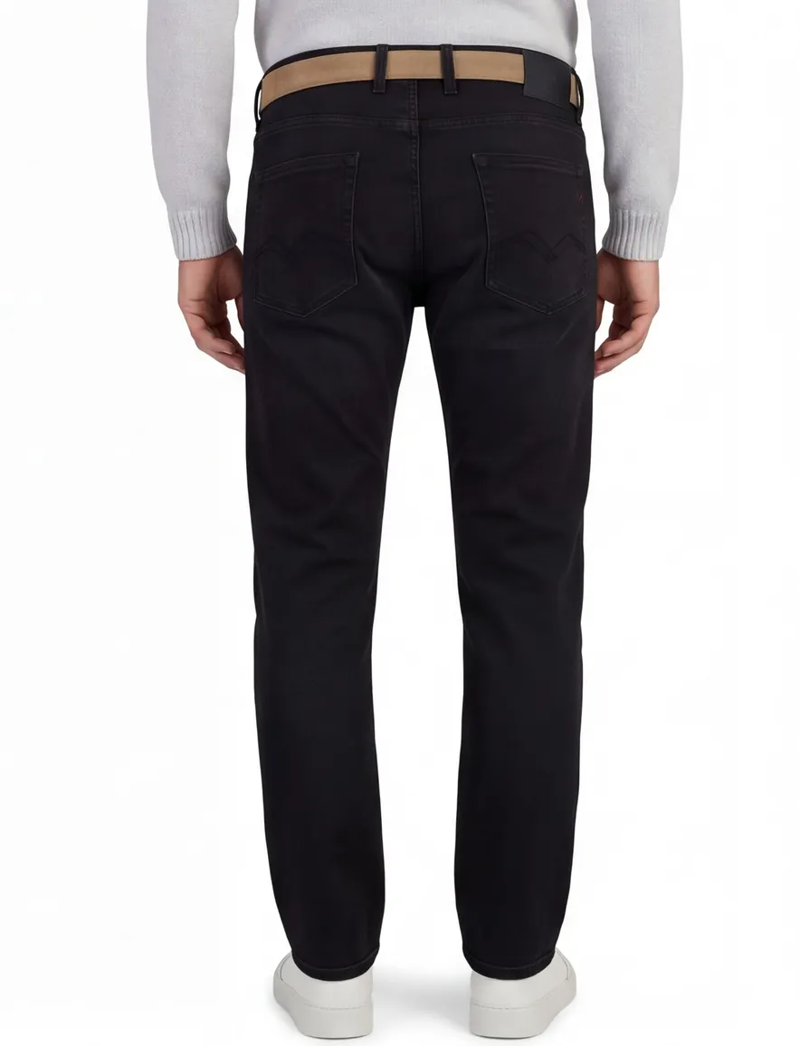 Replay Grover broek zwart gemeleerd