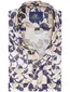 Eden Valley overhemd korte mouw blauw geprint
