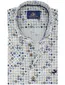 Eden Valley overhemd blauw beige korte mouw