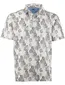 Eden Valley polo wit groen bruin geprint Regular Fit