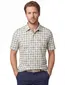 Groene poloshirt Eden Valley geprint 3 knoops