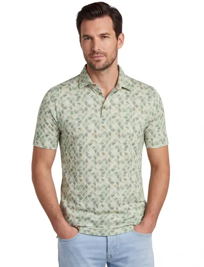 Eden Valley Poloshirt groen Eden Valley katoen stretch