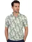 Poloshirt Eden Valley wit bloemenprint normale fit