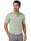 Poloshirt Eden Valley wit groen bruin patroon