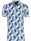 Poloshirt Eden Valley blauw patroon stretch