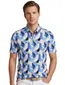 Blauw poloshirt Eden Valley met patroon