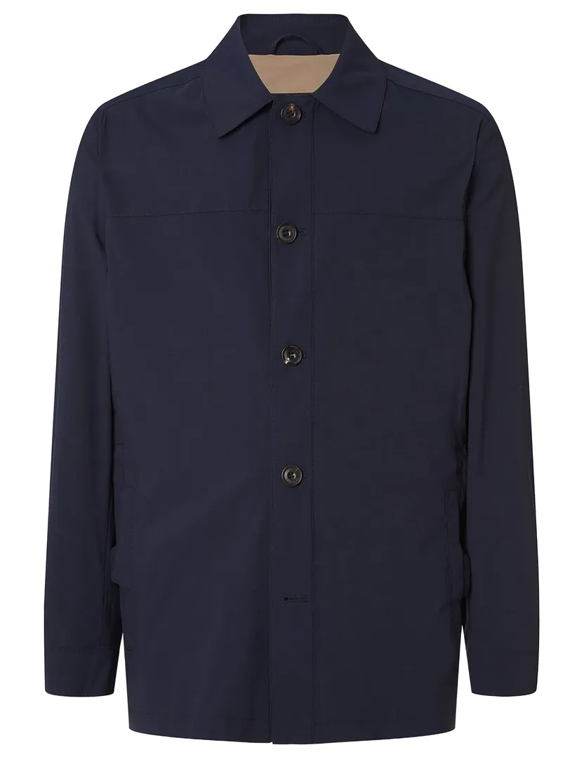 Corneliani zomerjas donkerblauw normale fit