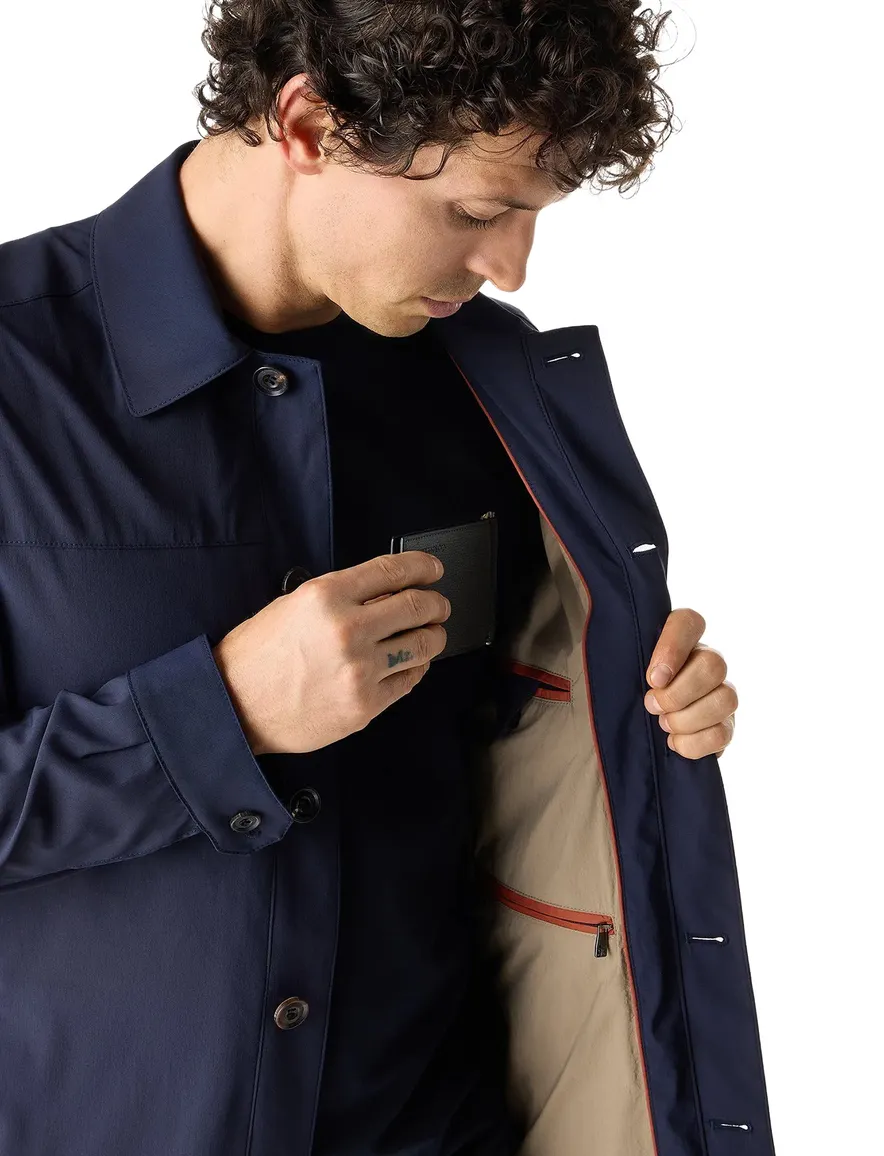 Corneliani jas donkerblauw scheerwol