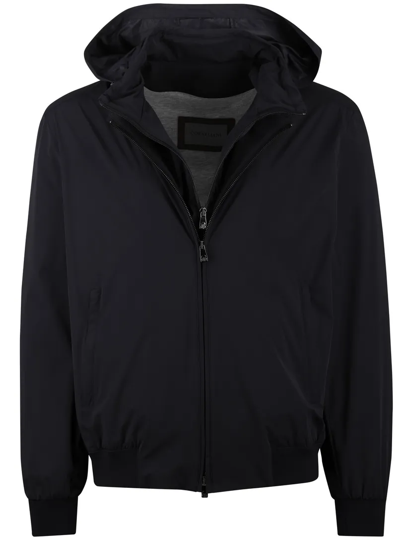 Navy tussenjas Corneliani afneembare capuchon