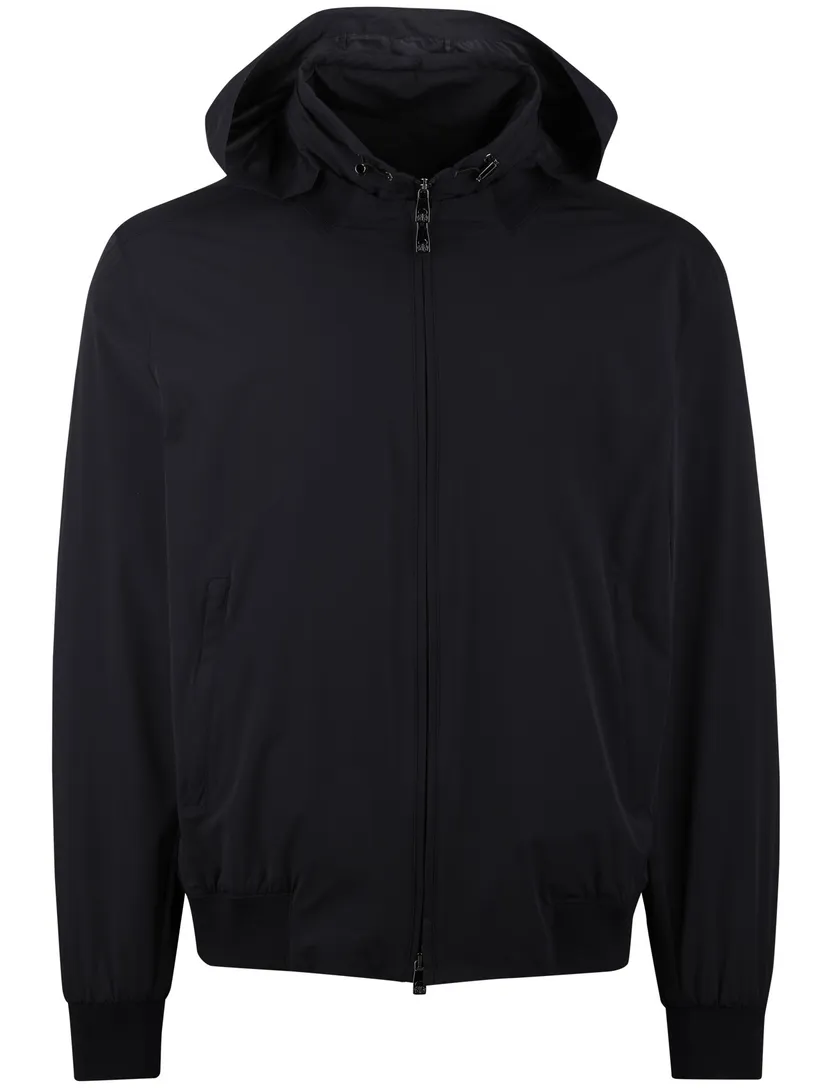 Navy tussenjas Corneliani afneembare capuchon