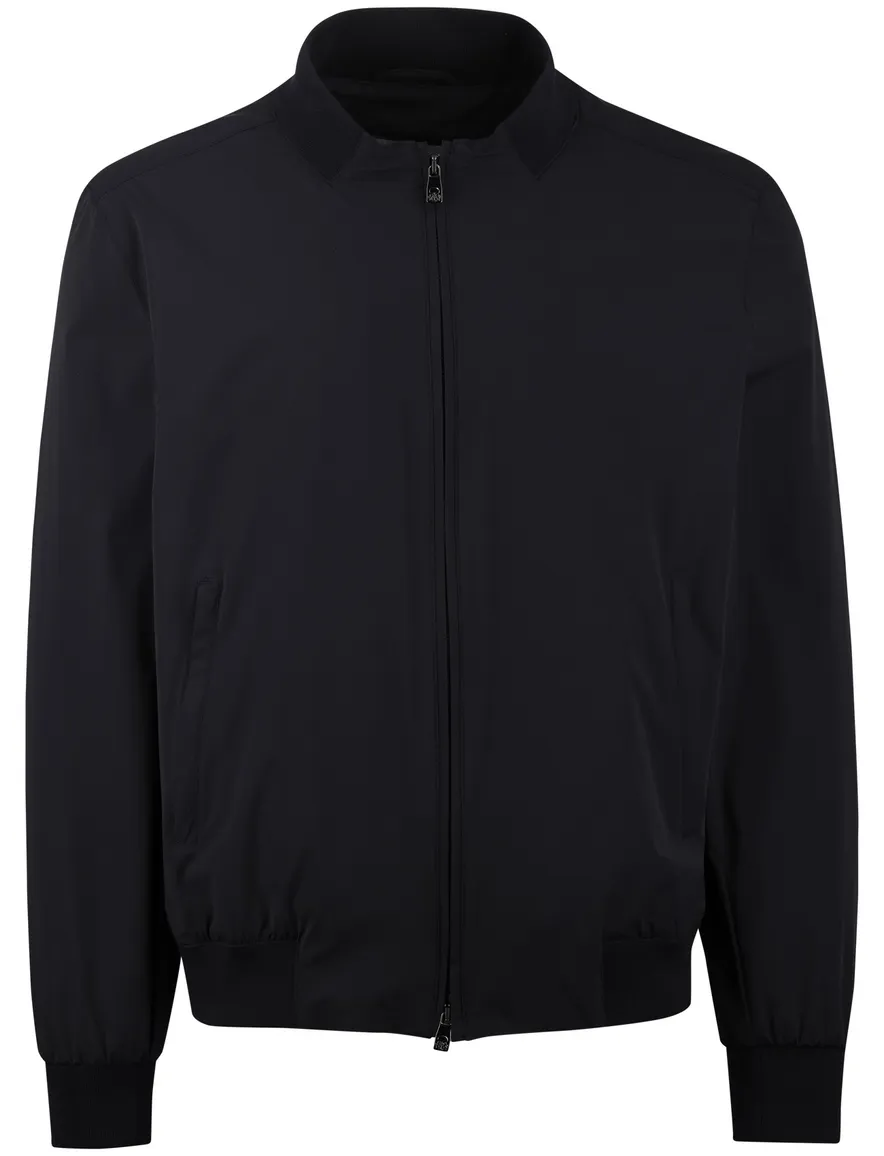 Corneliani tussenjas waterafstotend afneembare capuchon navy