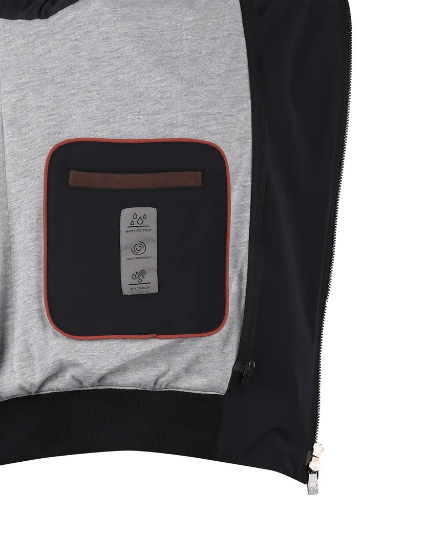Navy tussenjas Corneliani afneembare capuchon