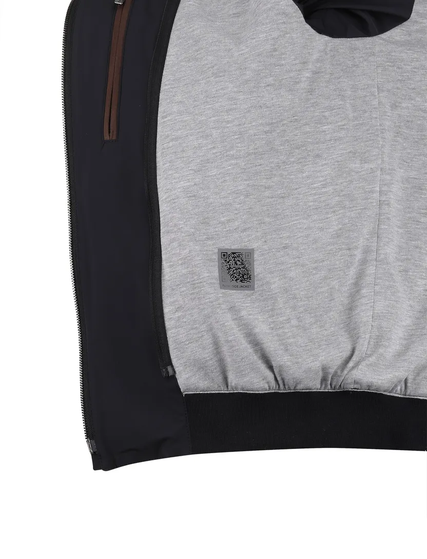 Navy tussenjas Corneliani afneembare capuchon