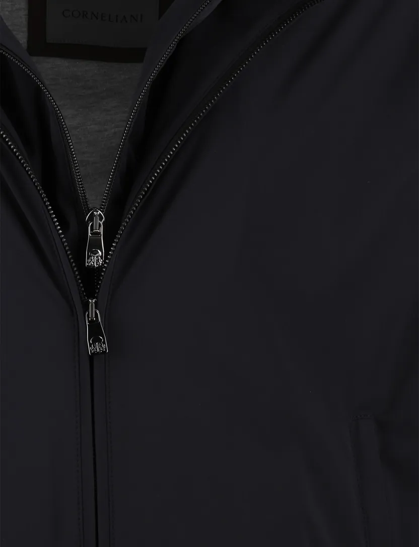 Navy tussenjas Corneliani afneembare capuchon