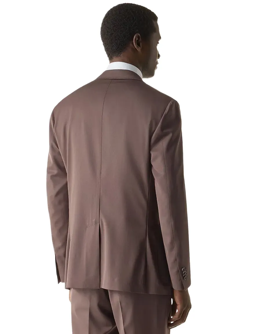 Corneliani colbert bruin wol zijde