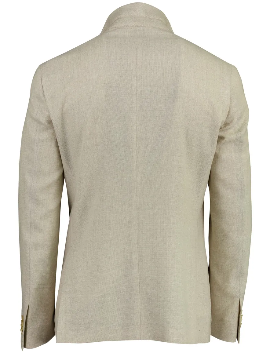 Colbert Corneliani scheerwol beige met viscose voering