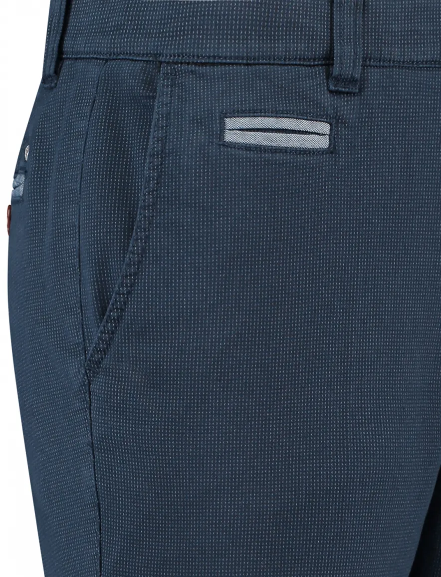 North84 luxury comfort chino blauw effen