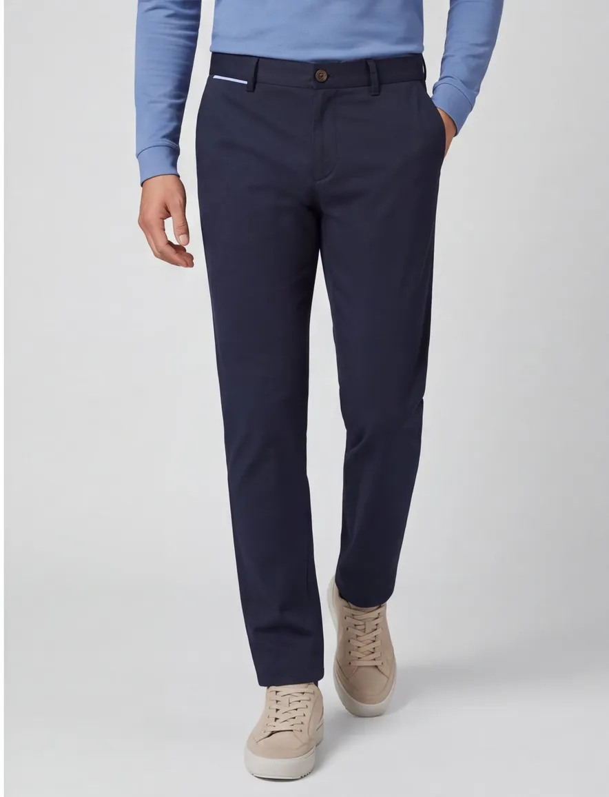 North84 Luxury Comfort Chino donkerblauw