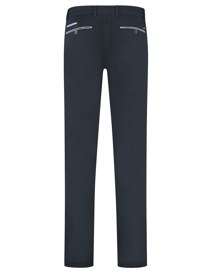 North84 Luxury Comfort Chino donkerblauw
