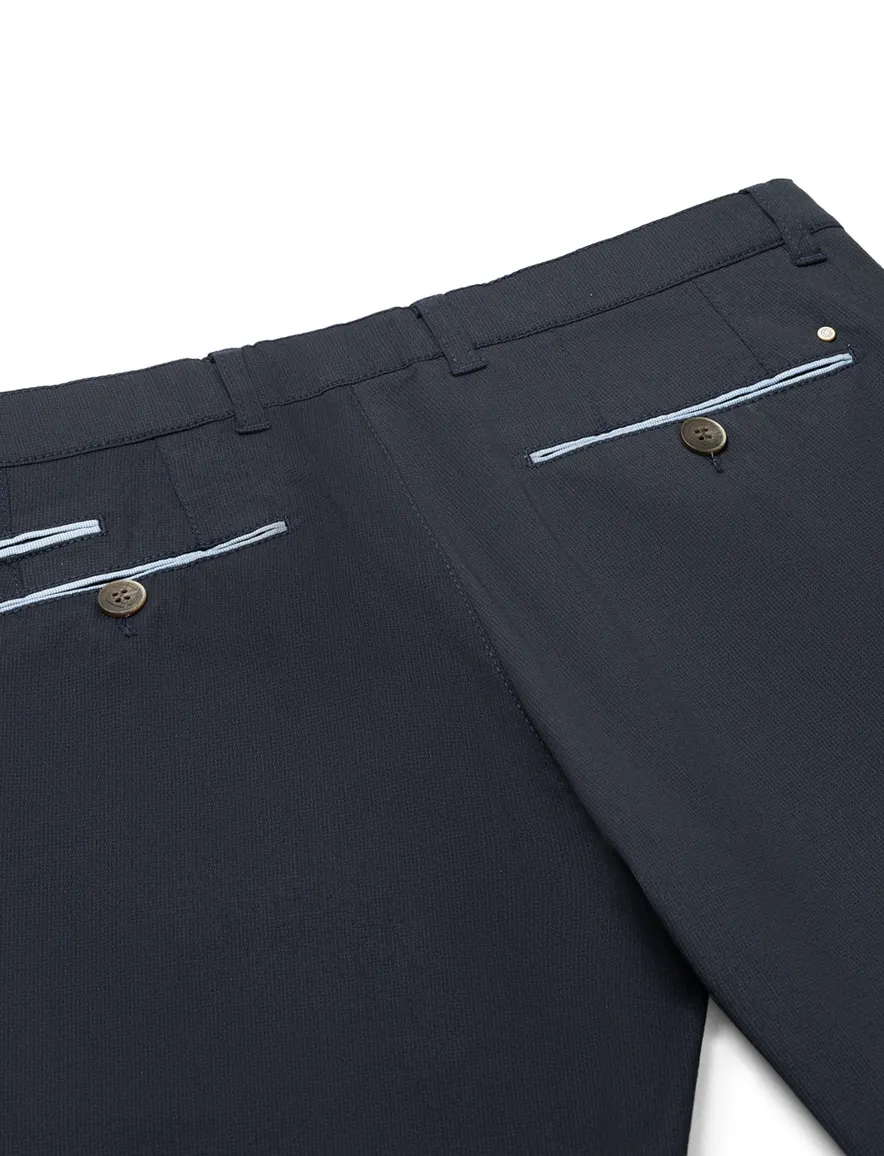 Luxury Comfort chino North84 navy katoen effen