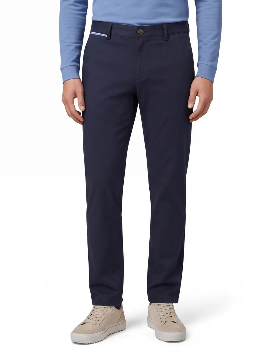 North84 Luxury Comfort Chino donkerblauw