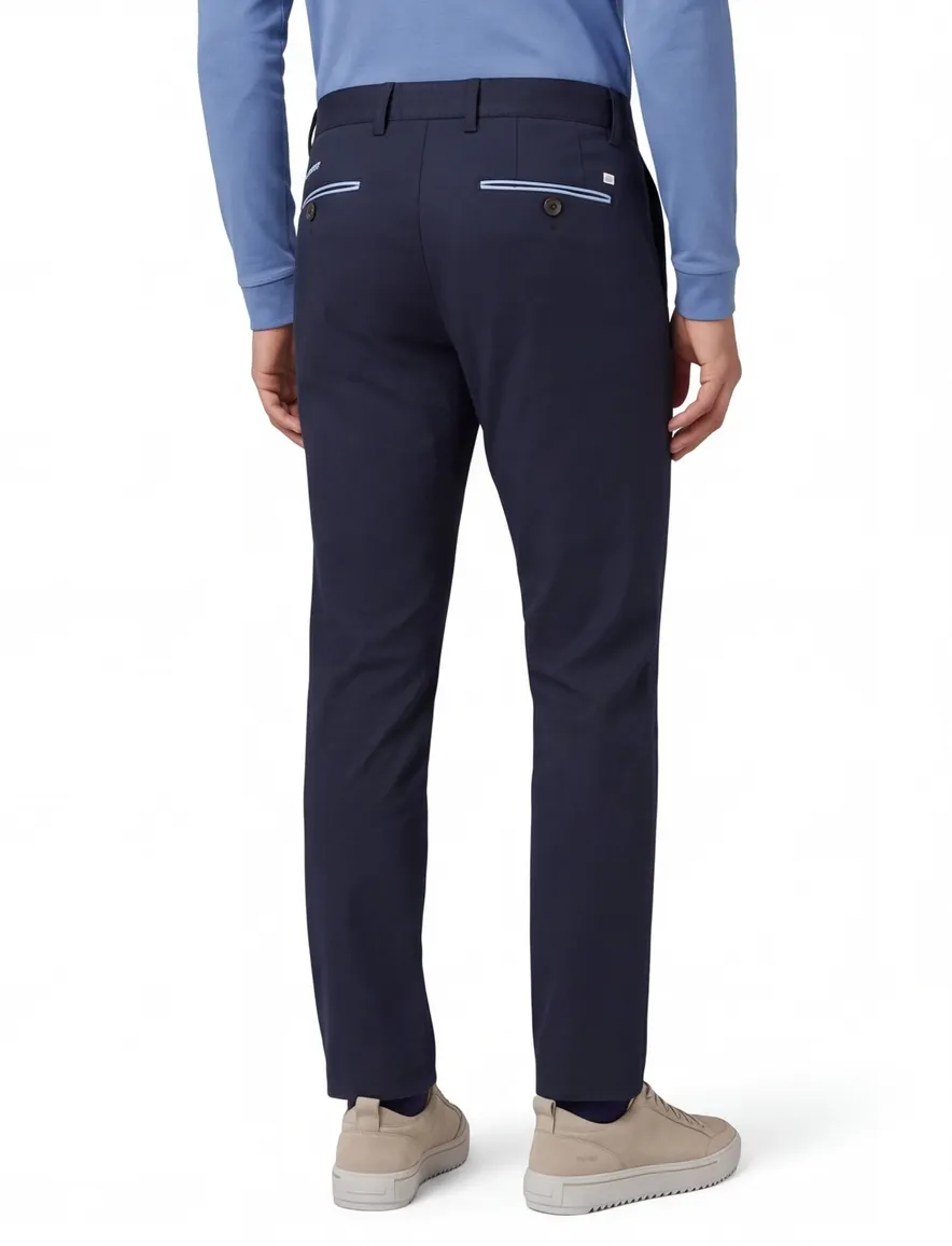 Luxury Comfort chino North84 navy katoen effen