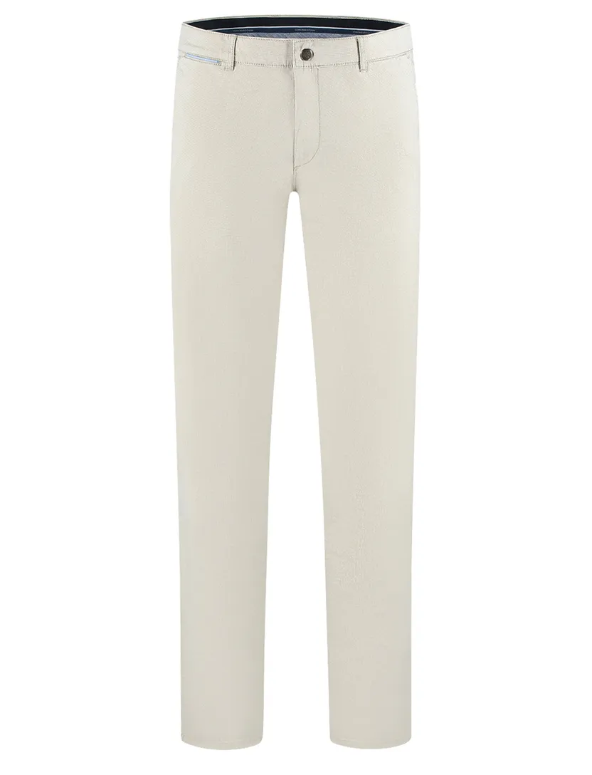 Chino North84 Luxury Comfort creme effen