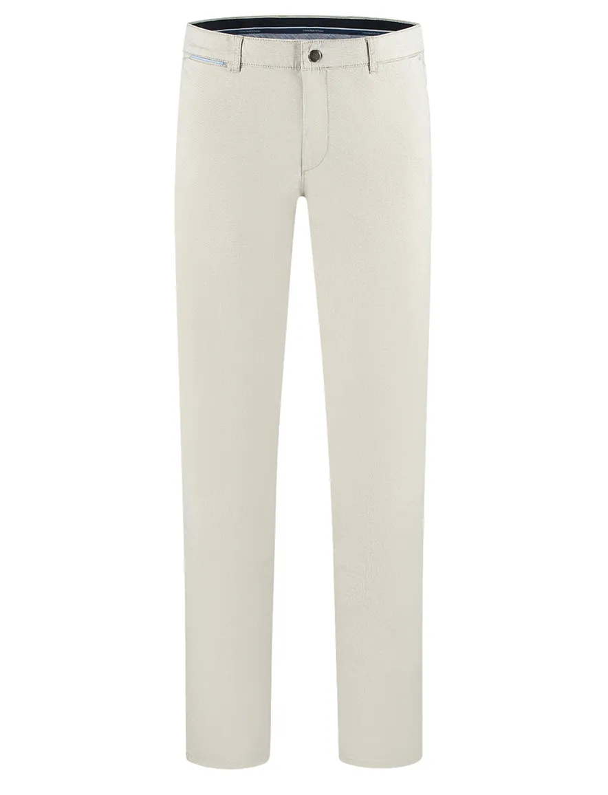 North84 luxury comfort chino creme zonder omslag