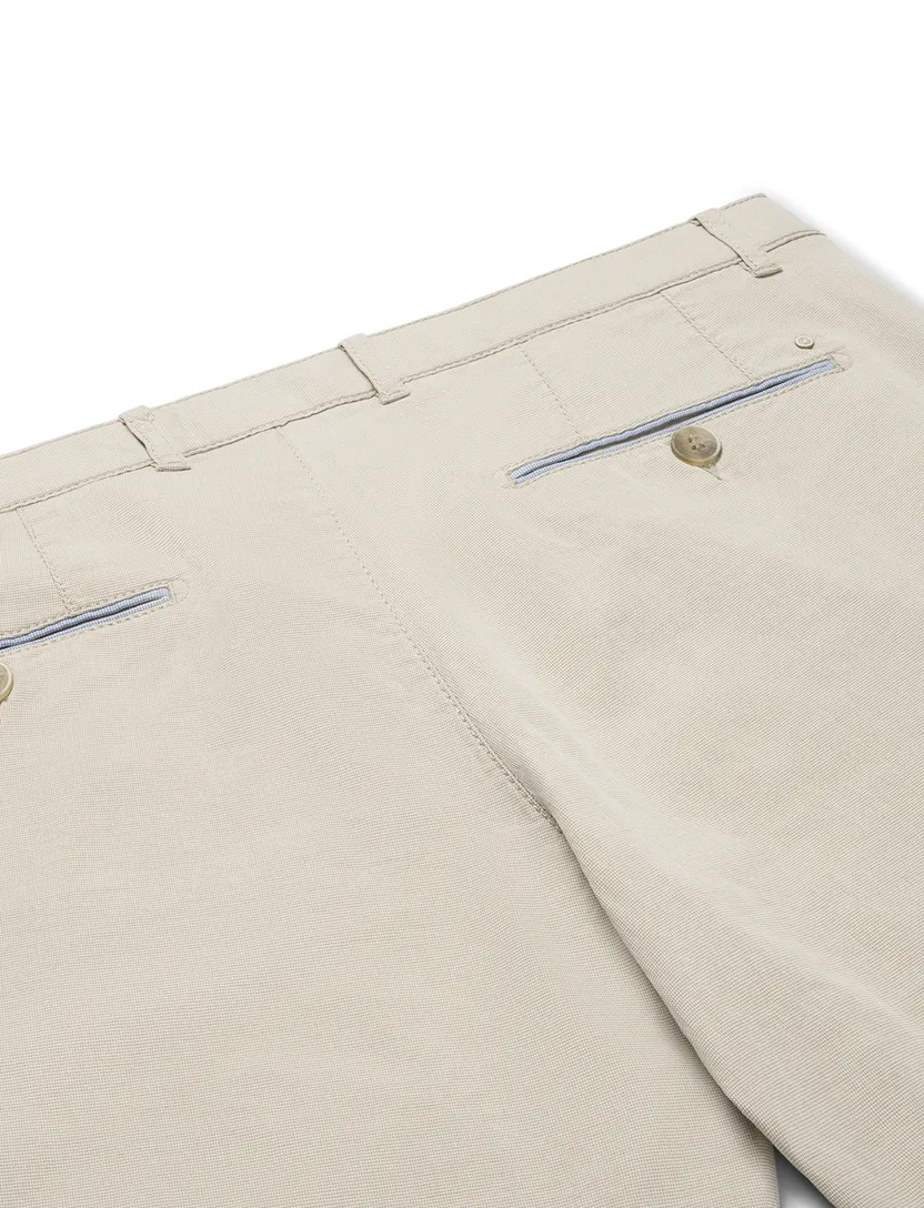 Chino North84 Luxury Comfort creme effen