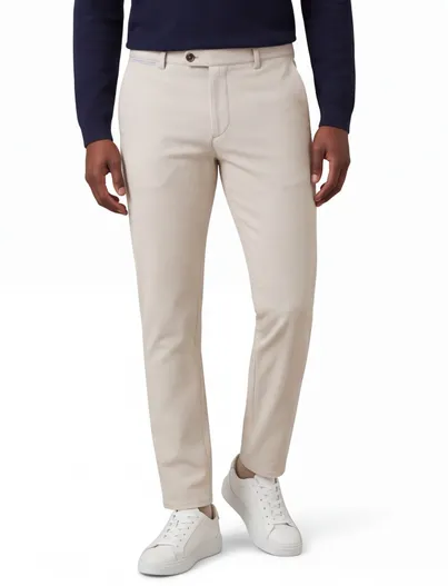 North84 Chino North84 Luxury Comfort creme effen