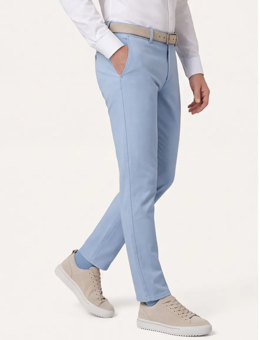 North84 Luxury Comfort Chino lichtblauw