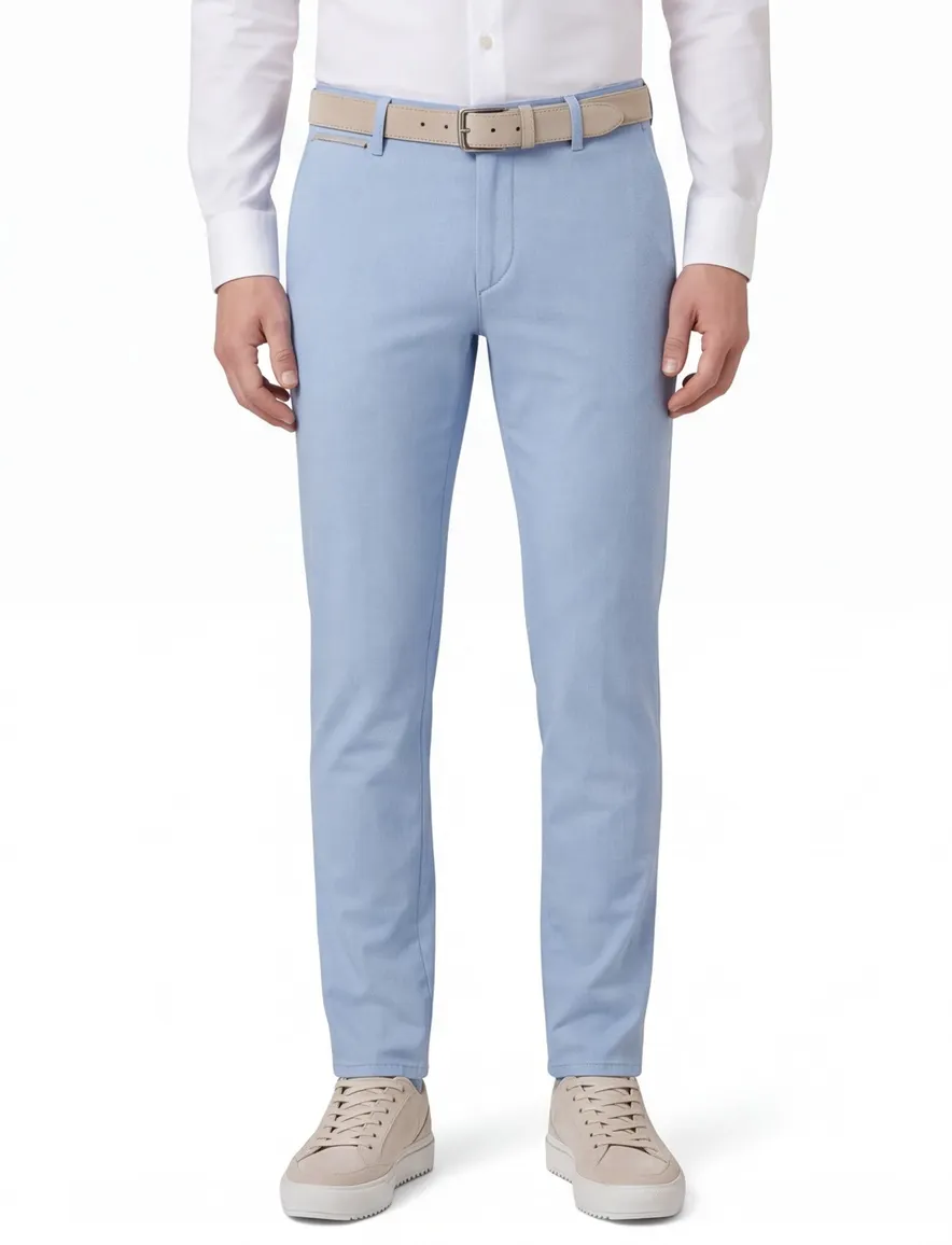 North84 Luxury Comfort Chino lichtblauw