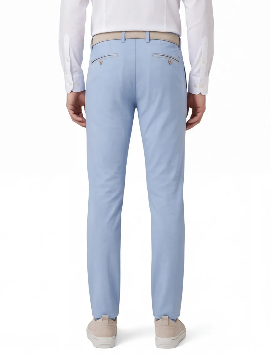 North84 Luxury Comfort Chino lichtblauw