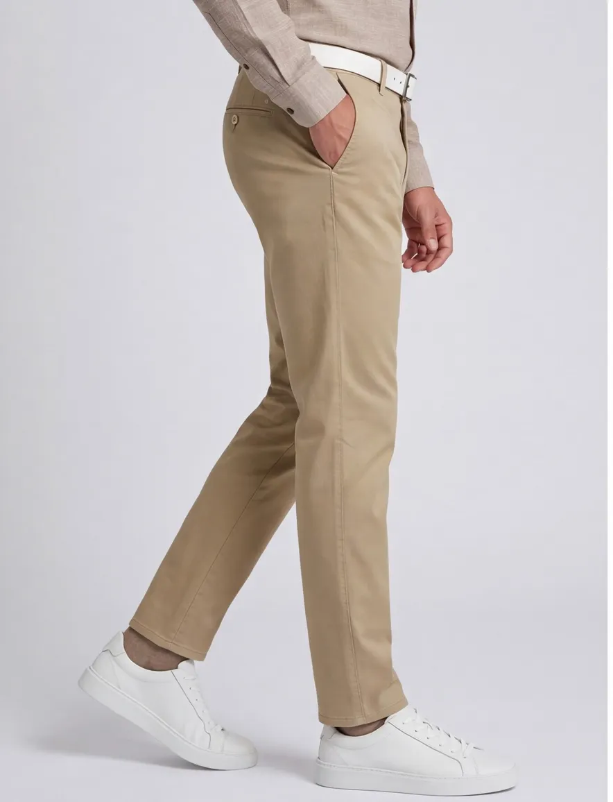Khaki chino North84 normale fit comfort luxury