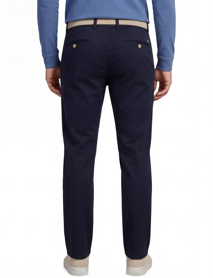 Donkerblauwe chino North84 normale fit comfort