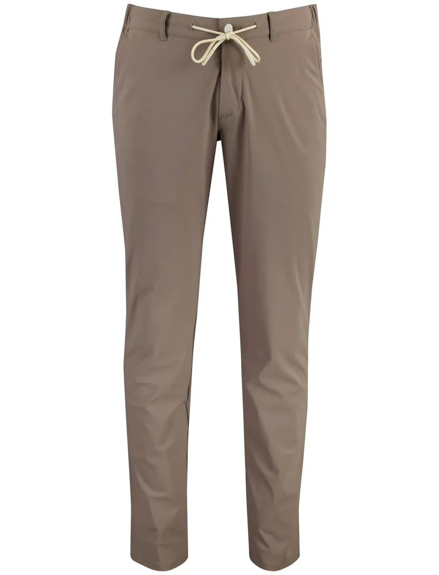 North84 pantalon elastische band bruin