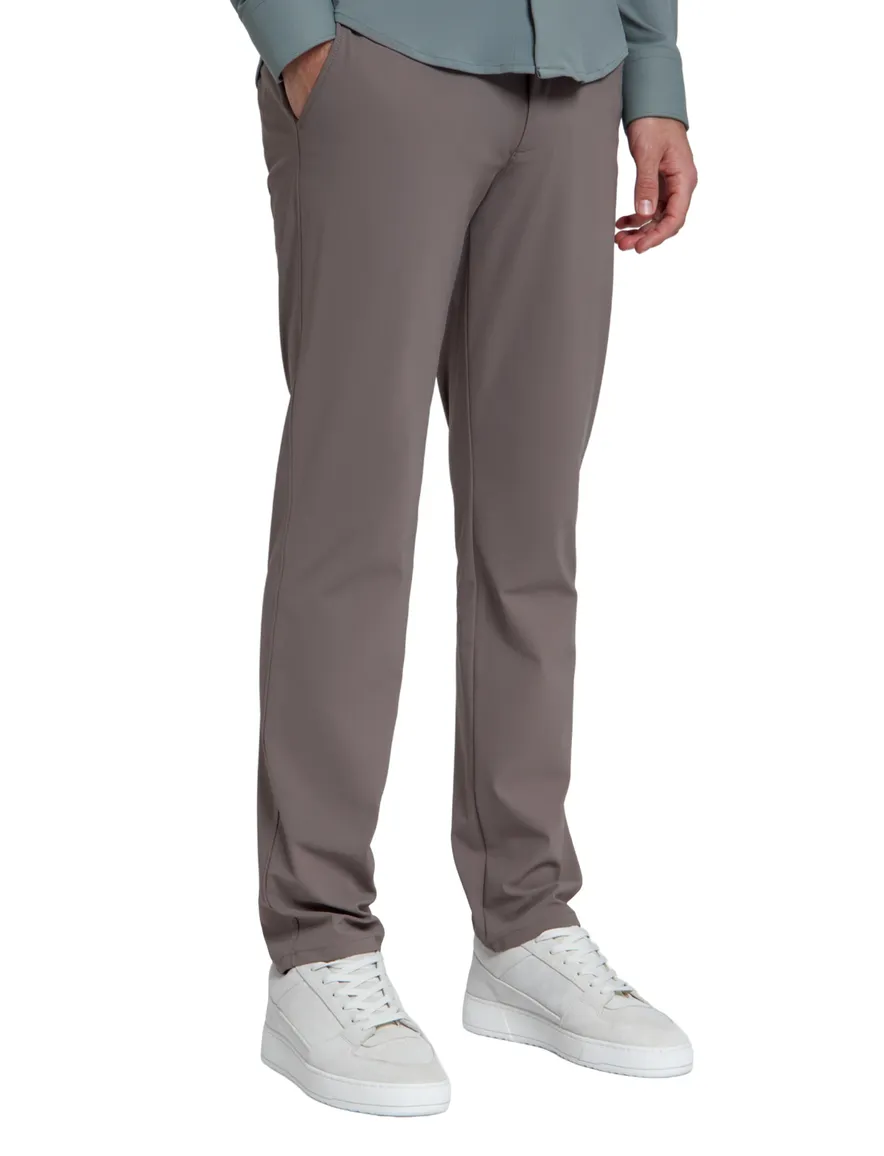 North84 pantalon elastische band bruin