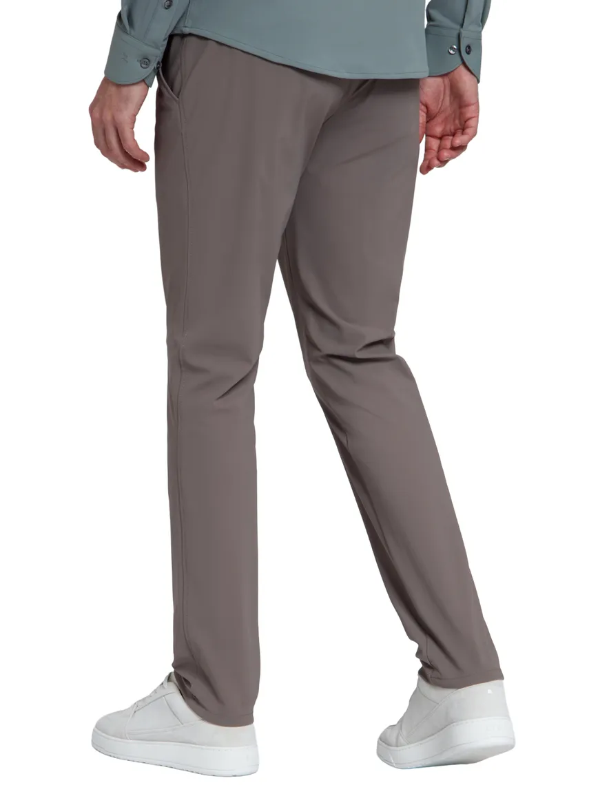 North84 pantalon elastische band bruin