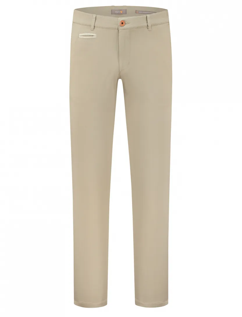 Chino North84 Luxury effen beige