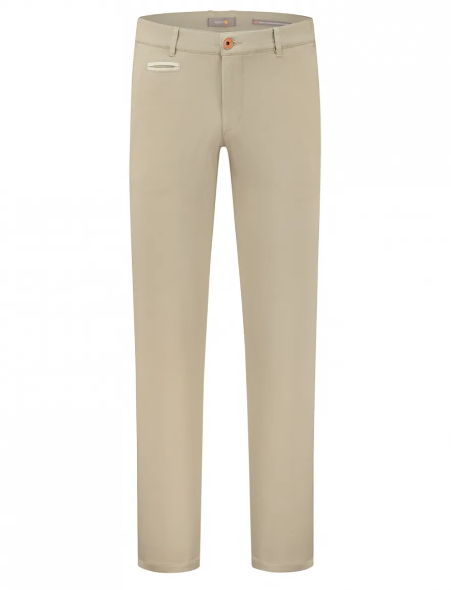 Luxury chino beige North84 katoen
