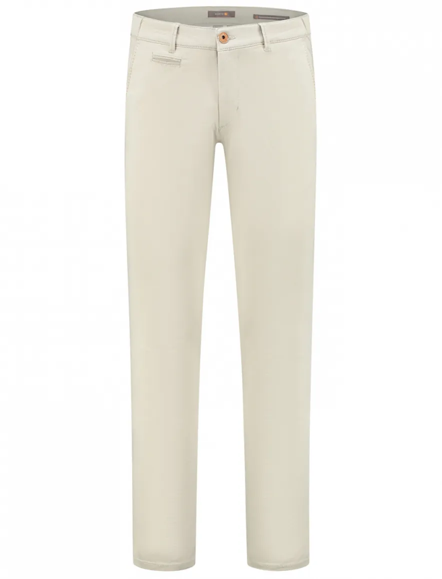 Luxury chino creme North84 katoen