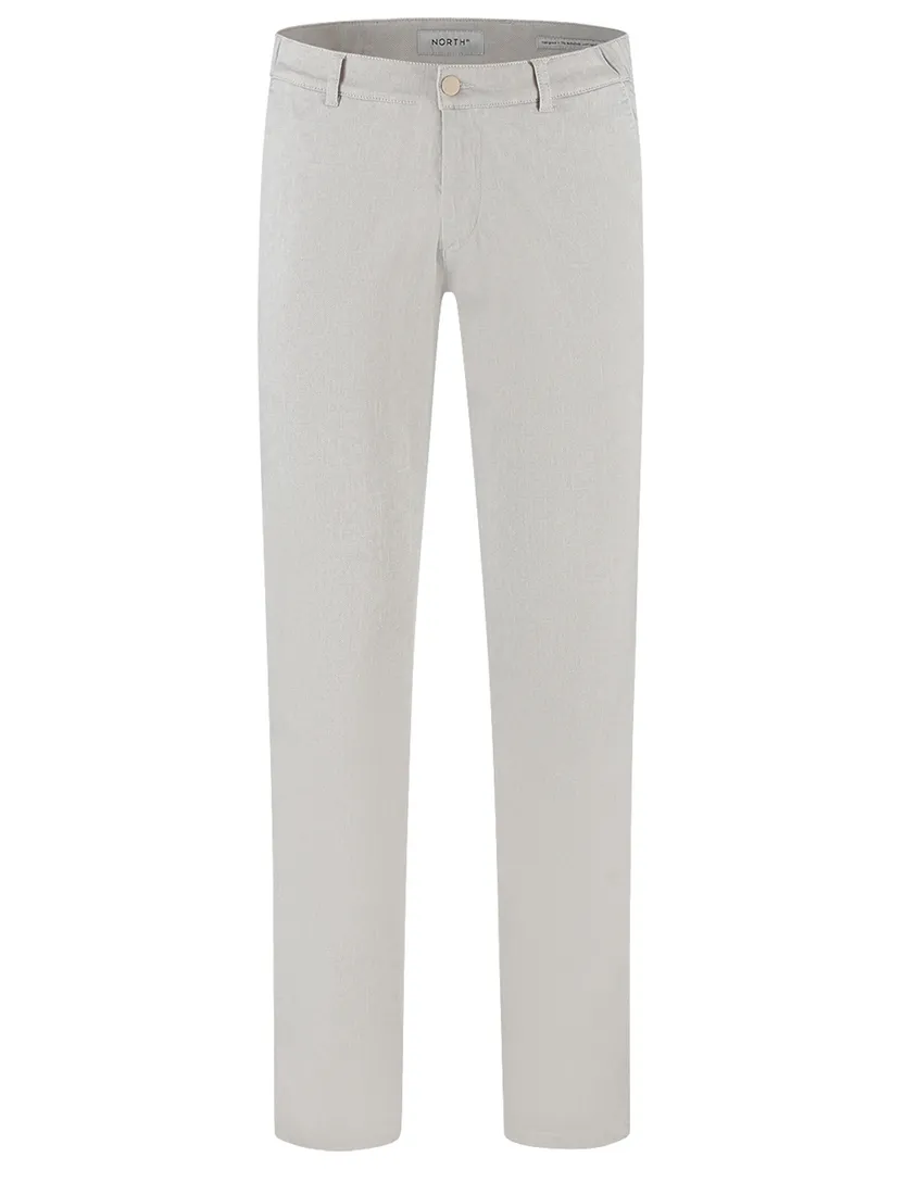 Chino North84 Elegance regular fit grijs